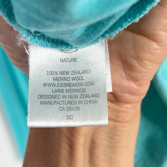 Icebreaker Merino Wool Top Baselayer Nature Lite Long Sleeve Slim Fit Womens M - Picture 7 of 16